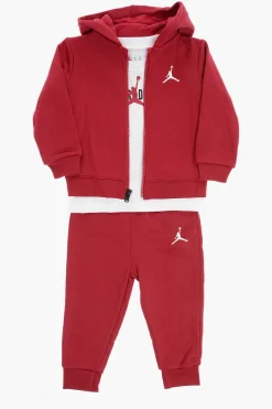 Sale AIR JORDAN Set Felpa T-shirt e Joggers ESSENTIALS in Misto Cotone Bambino Abbigliamento