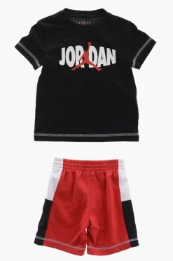 AIR JORDAN Set T-Shirt e Shorts con Logo Stampato>Nike KIDS Outlet