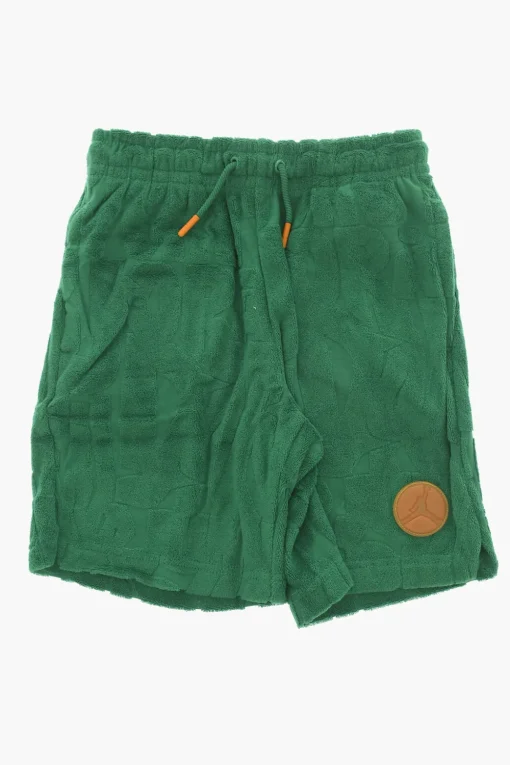 New AIR JORDAN Shorts in Spugna di Cotone in Tinta Unita a 3 Tasche Bambino Abbigliamento