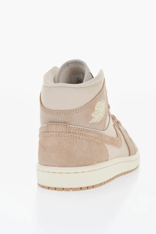 New AIR JORDAN Sneakers Alte In Pelle e Suede con Logo Donna Sneaker