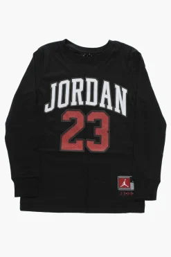 AIR JORDAN T-Shirt a Manica Lunga con Logo in Rilievo>Nike KIDS Hot