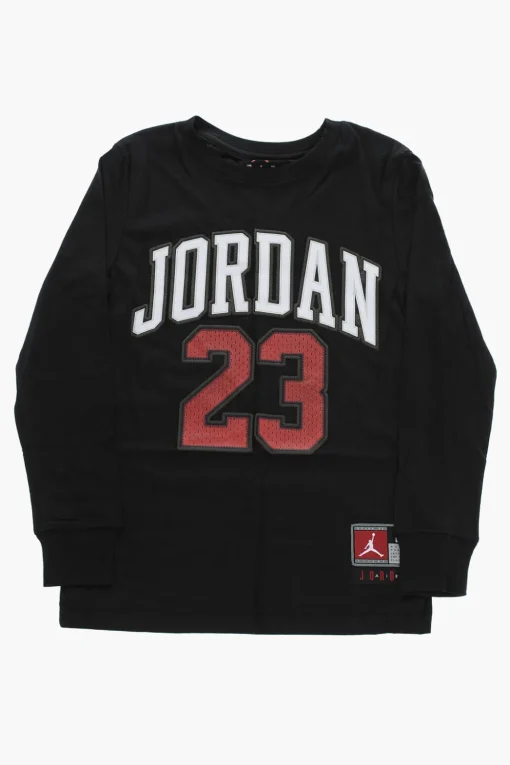 AIR JORDAN T-Shirt a Manica Lunga con Logo in Rilievo>Nike KIDS Hot