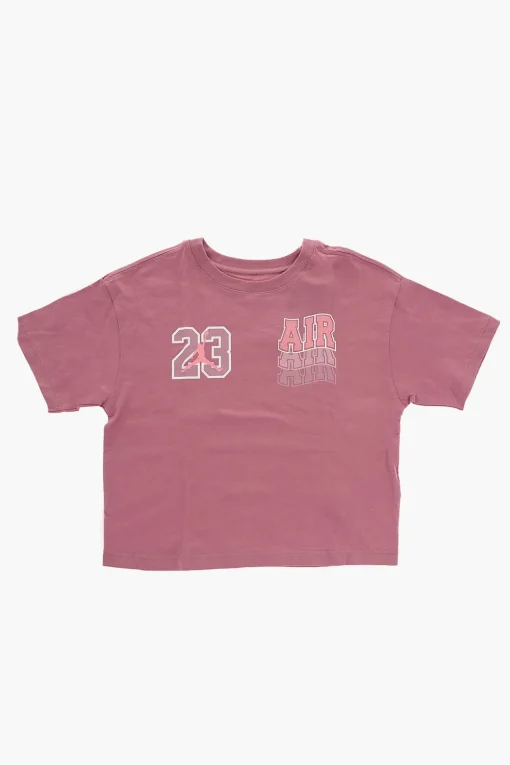 AIR JORDAN T-Shirt Girocollo in Cotone con Stampa sul Fronte>Nike KIDS Best