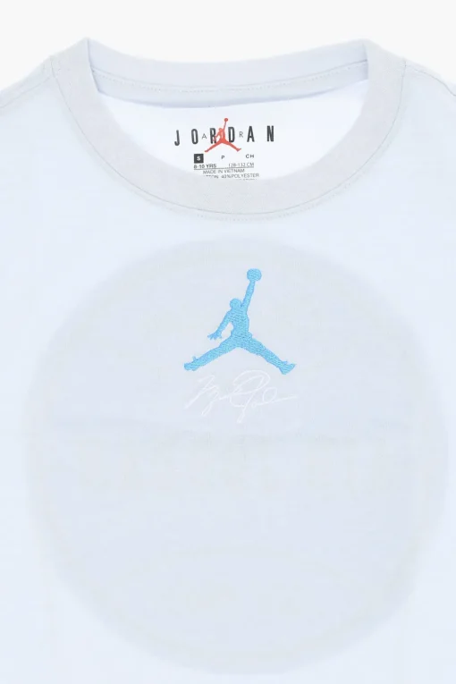 Hot AIR JORDAN T-Shirt Girocollo con Stampa sul Dietro Bambino Abbigliamento
