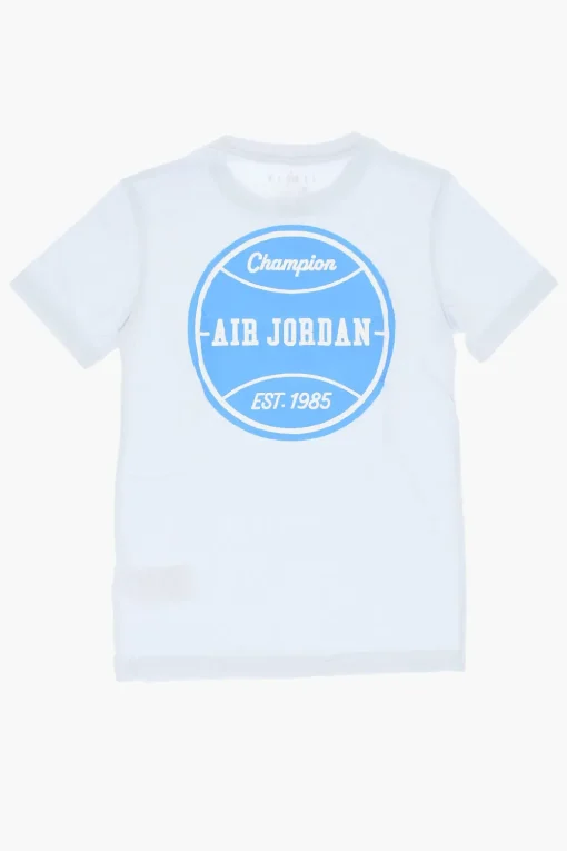 Hot AIR JORDAN T-Shirt Girocollo con Stampa sul Dietro Bambino Abbigliamento