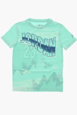 AIR JORDAN T-Shirt Girocollo in Misto cotone con Maxi Stampa Frontale>Nike KIDS New