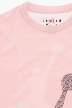 Outlet AIR JORDAN T-shirt Girocollo con Stampa Sfumata Bambino Abbigliamento
