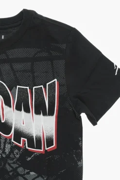 Discount AIR JORDAN T-Shirt Girocollo Stampata Bambino Abbigliamento