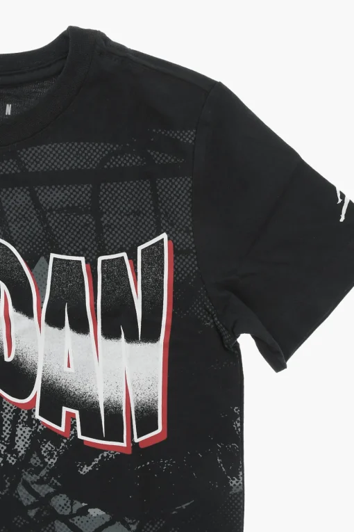 Discount AIR JORDAN T-Shirt Girocollo Stampata Bambino Abbigliamento