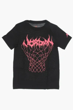 Best AIR JORDAN T-shirt Girocollo con Maxi Stampa Bambino Abbigliamento