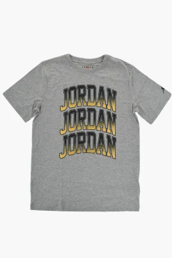 Best AIR JORDAN T-Shirt Girocollo con Logo Stampato Bambino Abbigliamento