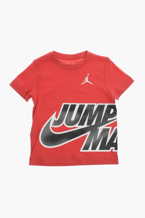 Best AIR JORDAN T-shirt Girocollo con Stampa Effetto Acid Wash Bambino Abbigliamento