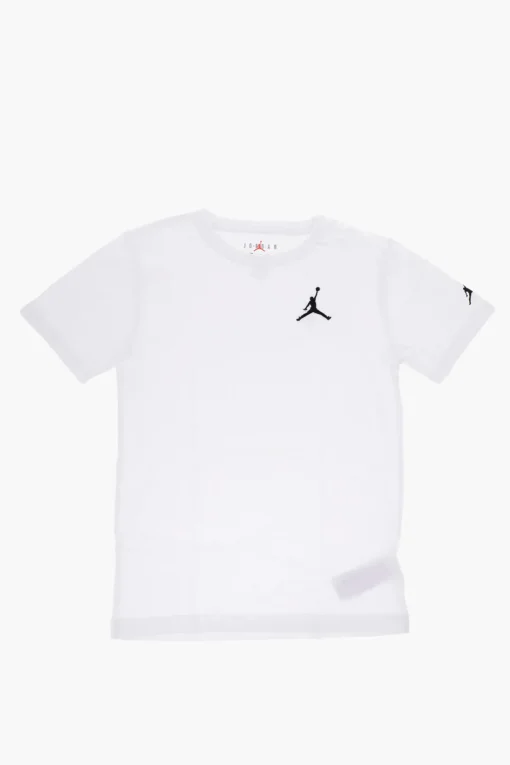 AIR JORDAN T-Shirt Girocollo con Ricamo Frontale>Nike KIDS Outlet
