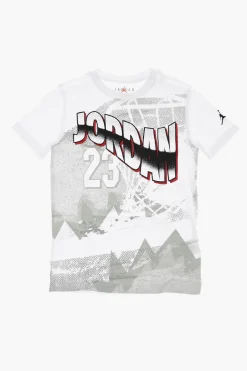 Online AIR JORDAN T-Shirt Girocollo WAVY MOTION JUMPMAN Stampata Bambino Abbigliamento