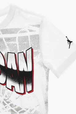 Online AIR JORDAN T-Shirt Girocollo WAVY MOTION JUMPMAN Stampata Bambino Abbigliamento