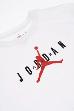 New AIR JORDAN T-Shirt Girocollo con Logo Stampato Bambino Abbigliamento