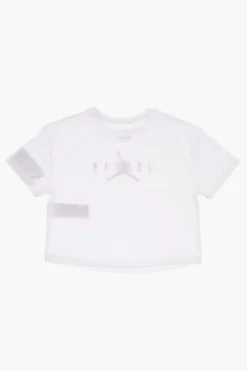 New AIR JORDAN T-Shirt Girocollo con Logo Stampato Bambino Abbigliamento