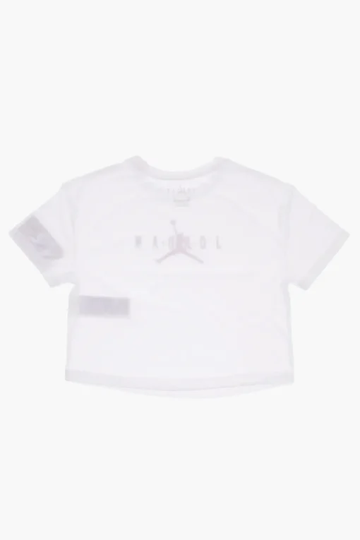 New AIR JORDAN T-Shirt Girocollo con Logo Stampato Bambino Abbigliamento