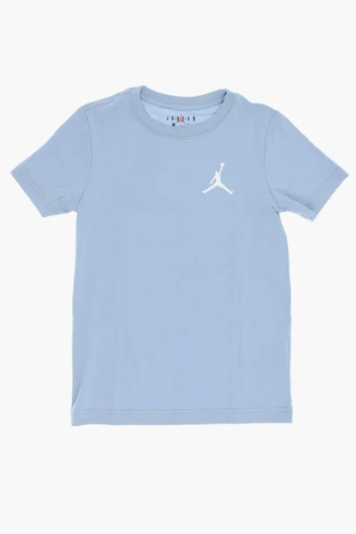 Hot AIR JORDAN T-Shirt Girocollo con Logo Ricamato Bambino Abbigliamento