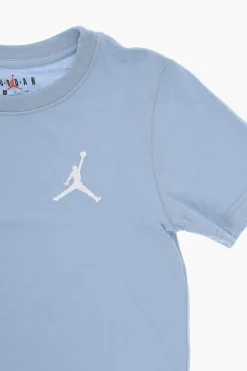 Hot AIR JORDAN T-Shirt Girocollo con Logo Ricamato Bambino Abbigliamento
