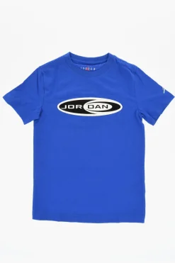 AIR JORDAN T-Shirt Girocollo in Tinta Unita con Logo Stampato>Nike KIDS Best