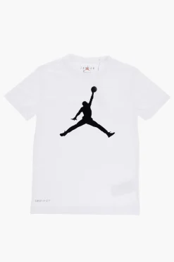Fashion AIR JORDAN T-shirt Girocollo con Maxi Stampa Frontale Bambino Abbigliamento