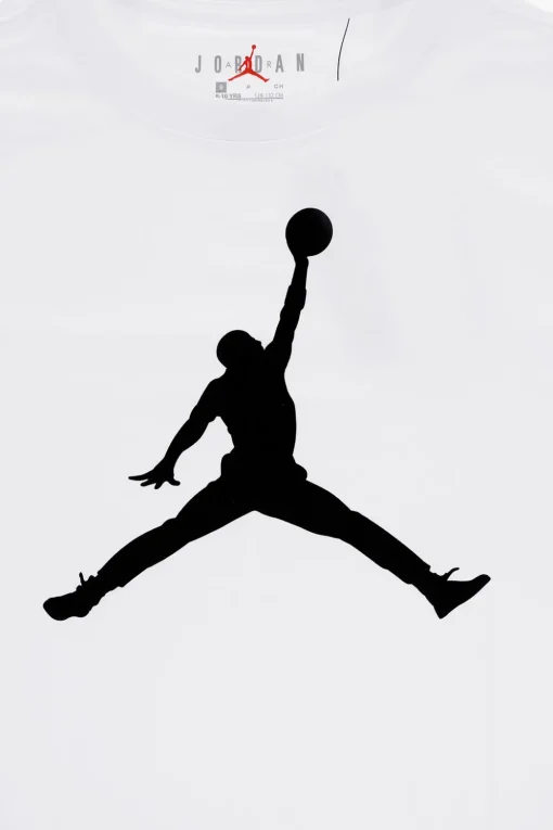 Fashion AIR JORDAN T-shirt Girocollo con Maxi Stampa Frontale Bambino Abbigliamento