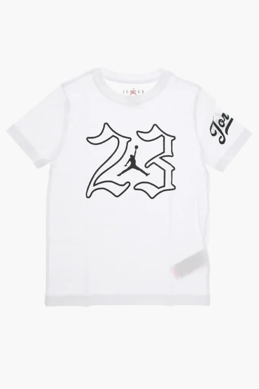 Fashion AIR JORDAN T-shirt Girocollo con Maxi 23 A Contrato Bambino Abbigliamento