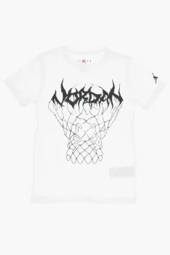 Discount AIR JORDAN T-shirt Girocollo con Maxi Stampa Bambino Abbigliamento