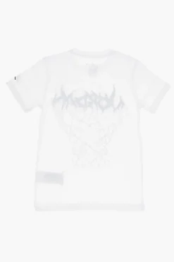 Discount AIR JORDAN T-shirt Girocollo con Maxi Stampa Bambino Abbigliamento