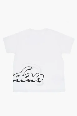 Clearance AIR JORDAN T-Shirt Girocollo in Tinta Unita con Logo Stampato Abbigliamento