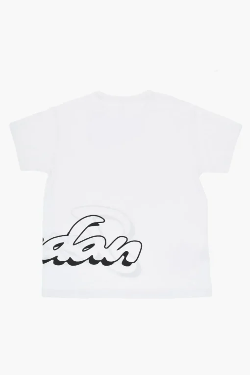 Clearance AIR JORDAN T-Shirt Girocollo in Tinta Unita con Logo Stampato Abbigliamento