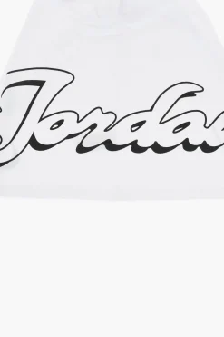 Clearance AIR JORDAN T-Shirt Girocollo in Tinta Unita con Logo Stampato Abbigliamento