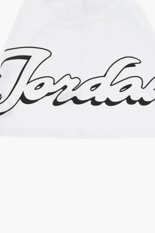 Clearance AIR JORDAN T-Shirt Girocollo in Tinta Unita con Logo Stampato Abbigliamento