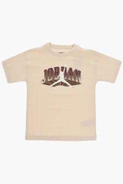 Outlet AIR JORDAN T-Shirt Girocollo in Tinta Unita con Logo Stampato Abbigliamento