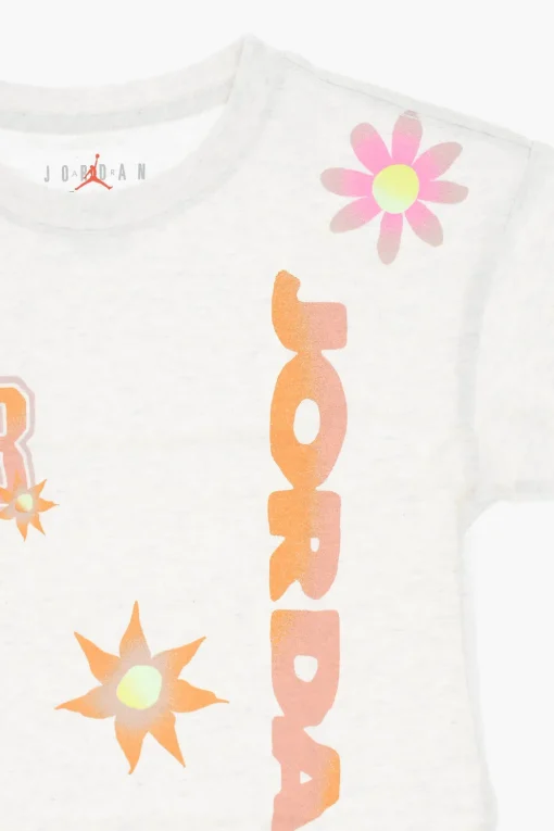 Fashion AIR JORDAN T-shirt Girocollo a Stampa Floreale Abbigliamento
