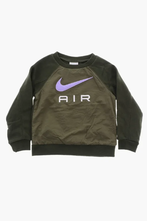 AIR Set Felpa Girocollo in Doppio Tessuto e Joggers in Cotone Garzato>Nike KIDS Best