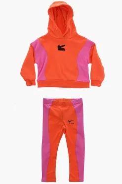 New AIR Set Felpa Hoodie e Leggings Bicolore Abbigliamento