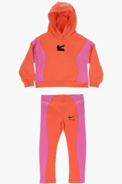 New AIR Set Felpa Hoodie e Leggings Bicolore Abbigliamento