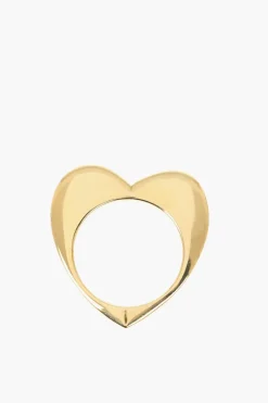 Discount ALAN CROCETTI Anello in Argento Effetto Dorato a Forma di Cuore Donna Gioielli