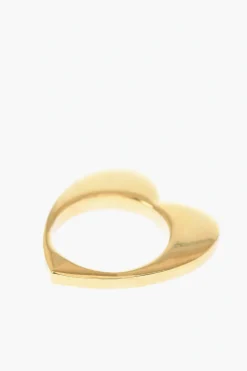Discount ALAN CROCETTI Anello in Argento Effetto Dorato a Forma di Cuore Donna Gioielli