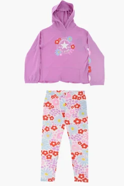 ALL STAR CHCUK TAYLOR Set Felpa e Leggings in Stampa Floreale>Converse KIDS Best