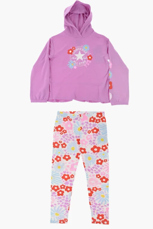 ALL STAR CHCUK TAYLOR Set Felpa e Leggings in Stampa Floreale>Converse KIDS Best