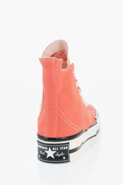 New ALL STAR CHUCK TAYLOR 70 Sneakers Alte CHUCK 70 PLUS in Canvas con Design Asimmetrico e Platform 3.5cm Donna Sneaker
