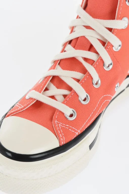 New ALL STAR CHUCK TAYLOR 70 Sneakers Alte CHUCK 70 PLUS in Canvas con Design Asimmetrico e Platform 3.5cm Donna Sneaker