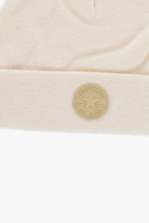 Sale ALL STAR CHUCK TAYLOR Beanie in Tinta Unita con Logo a Contrasto Accessori