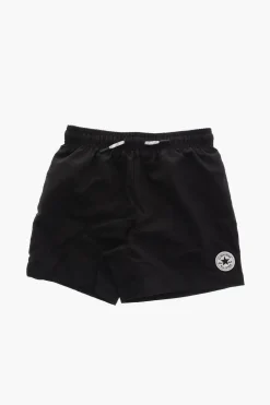 Best ALL STAR CHUCK TAYLOR Costume da Bagno Boxer a Tinta Unita con Lacci a Contrasto Bambino Abbigliamento