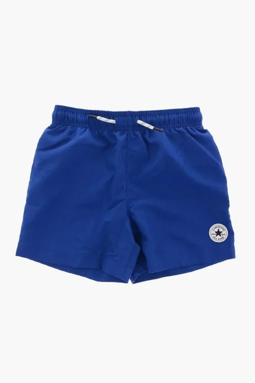 ALL STAR CHUCK TAYLOR Costume da Bagno Boxer in Tinta Unita con Elastico in Vita>Converse KIDS Fashion