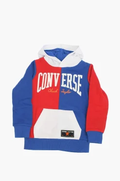 New ALL STAR CHUCK TAYLOR felpa hoodie con maxi tasca a toppa Bambino Abbigliamento