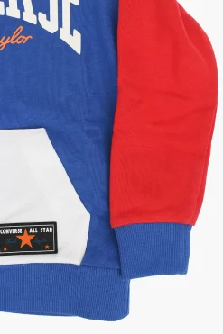 New ALL STAR CHUCK TAYLOR felpa hoodie con maxi tasca a toppa Bambino Abbigliamento